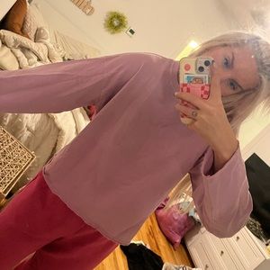 Wild fable long crop sweatshirt